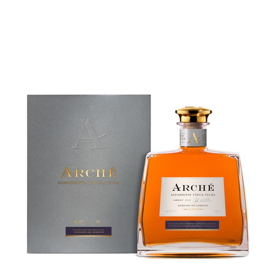 Aguardente Velha Arché Herdade Sobroso 700ml - Garrafeira Alcacerense