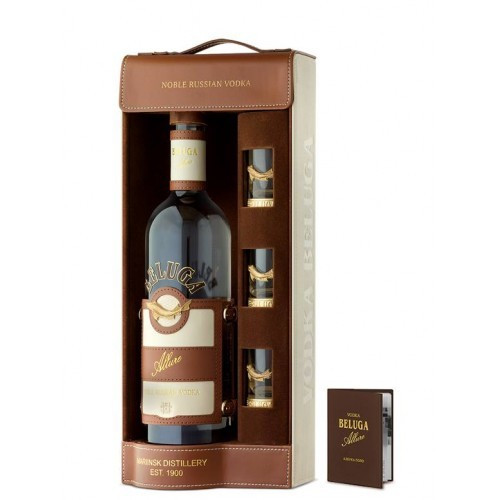Vodka Beluga Allure Coff Cabedal 3 Shoots 700ml