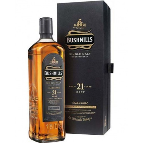 Whisky Old Bushmills 21 ANOS C/EST 700ml